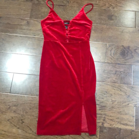 Forever 21 Dresses & Skirts - Red Velvet Dress